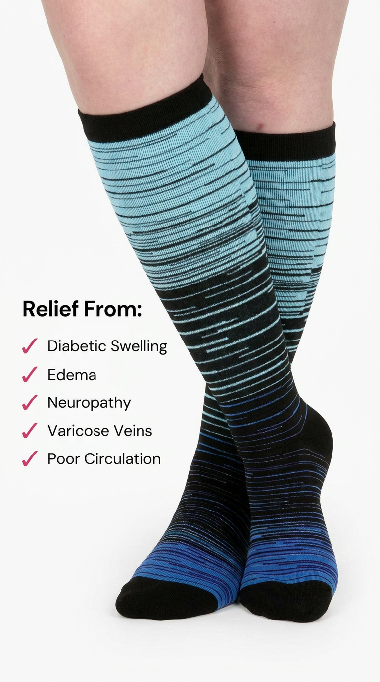 Everstride™ Stripes Compression Socks