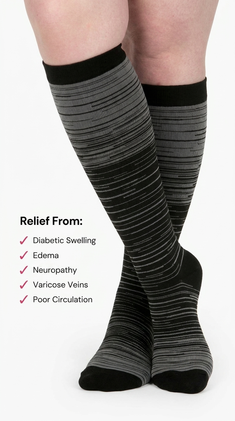 Everstride™ Stripes Compression Socks