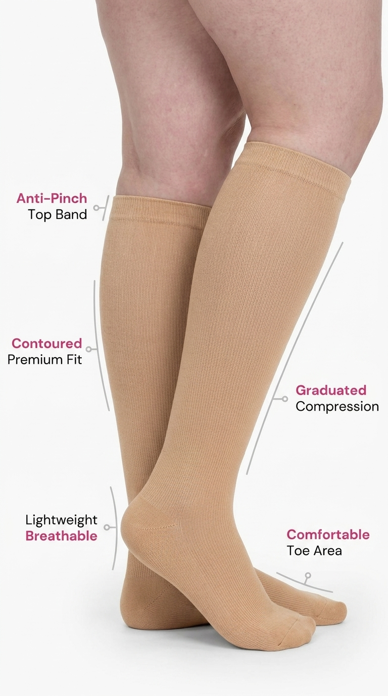 Everstride™ Original Wide Compression Socks