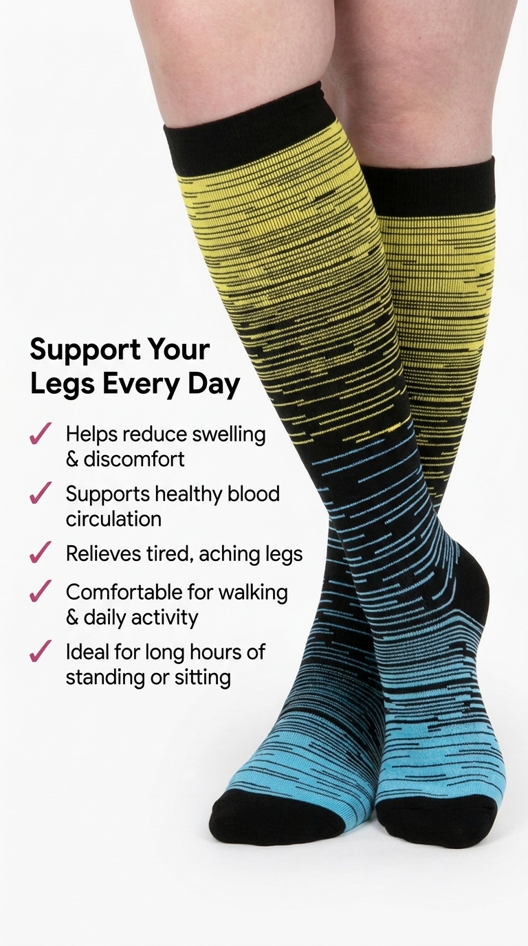 Everstride™ Stripes Compression Socks