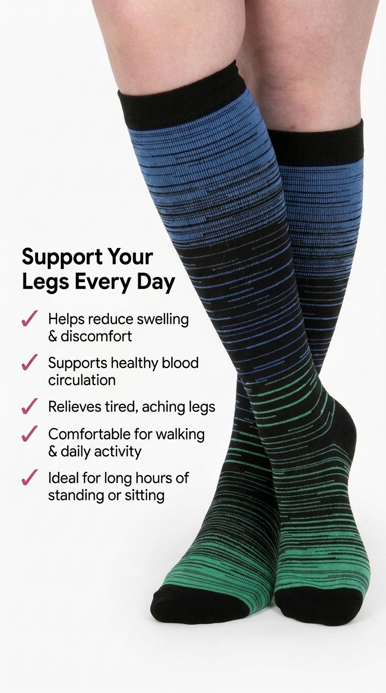 Everstride™ Stripes Compression Socks